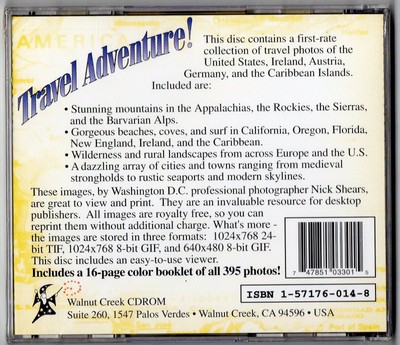 TRAVEL ADVENTURE USA Ireland Austria Germany Caribbean 395 Photos MAC DOS CD-ROM