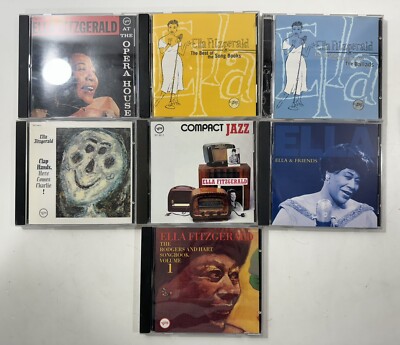 Lot Of 7 Ella Fitzgerald CDs (Decca, Compact Jazz, Best Of The Song Books)