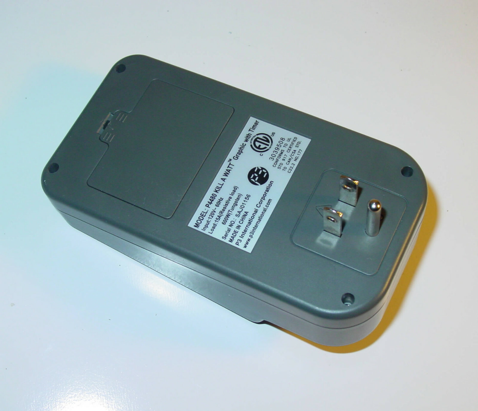 P3 International P4480 KILL A WATT Electricity Usage Monitor & Automatic Timer