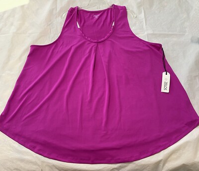 NEW NWT Zelos Curvy Women s 2X Hot Pink Tank Top