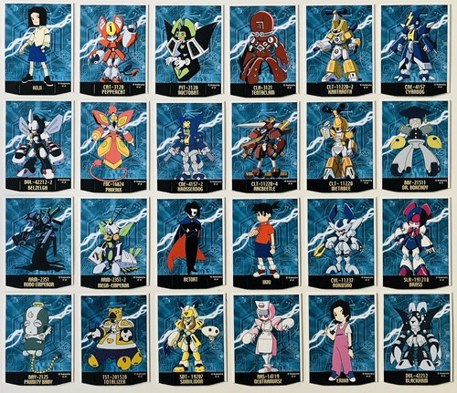 24 x Medabots/Medarots 2002 Japanese Pushout Stand Up Cards