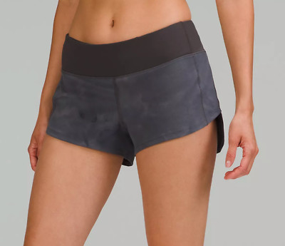 Speed Up Low-Rise Lined Short 2.5'' Diamond Dye Pitch Grey Graphite Grey/Graphite