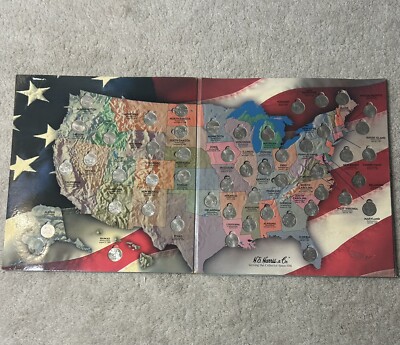State Quarters Series Map Complete