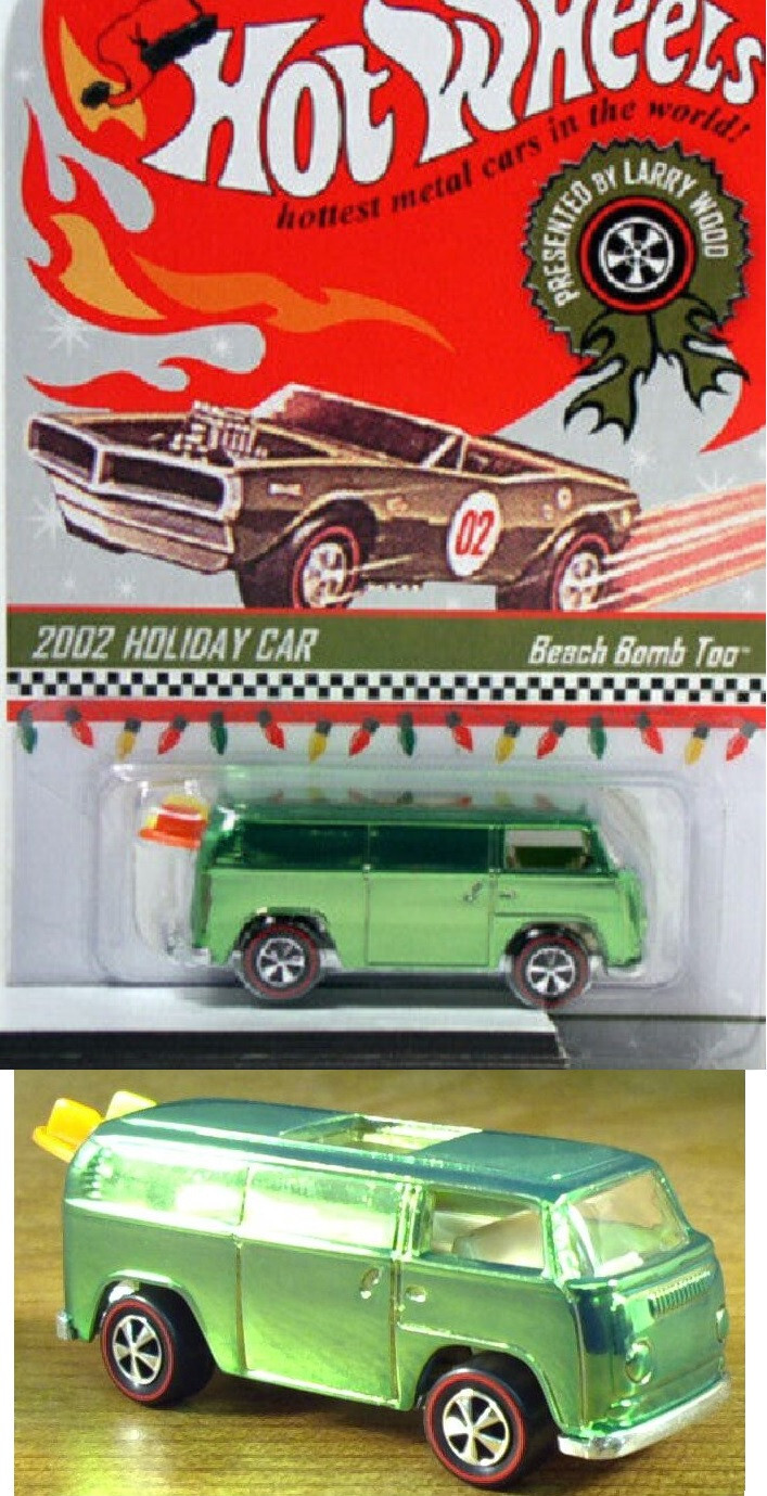 ミニカー HotWheels 2002HOLIDAY CAR Beach Bomb HOT WHEELS 2002 Holiday Car VW BEACH BOMB TOO Pink #01211
