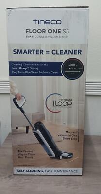 Tineco Floor ONE S5 Smart Cordless Wet Dry Vacuum Cleaner and Wash -Black- USED