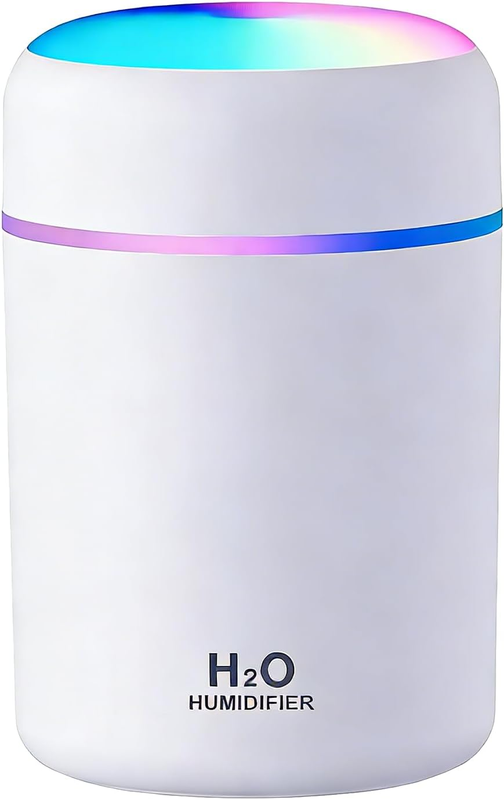 Portable Colorful Cool Mini Humidifier, USB Personal Desktop Humidifier,. Perfec