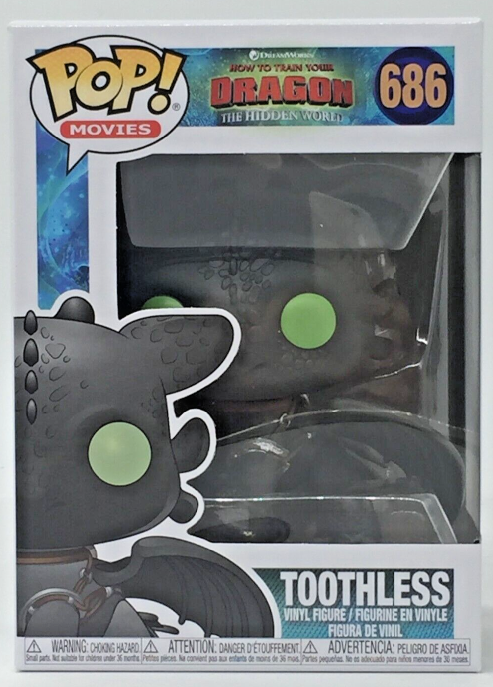 Funkoヒックとドラゴントゥース toothless 686 Funko POP! How to train your Dragon Toothless #686 with POP