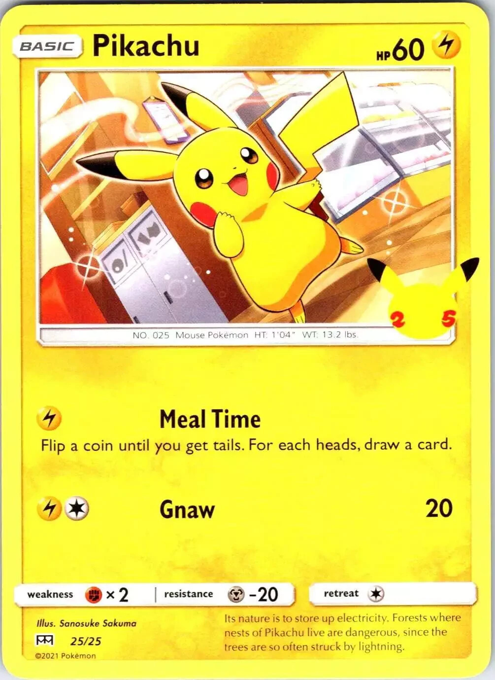 Pikachu 25/25 McDonalds Promo Non Holo Pokemon Card NM | eBay