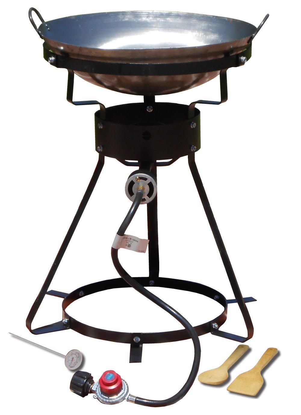King Kooker 24 Inch 54000 Btu Propane Wok Outdoor Cooker Cast Burner Portable