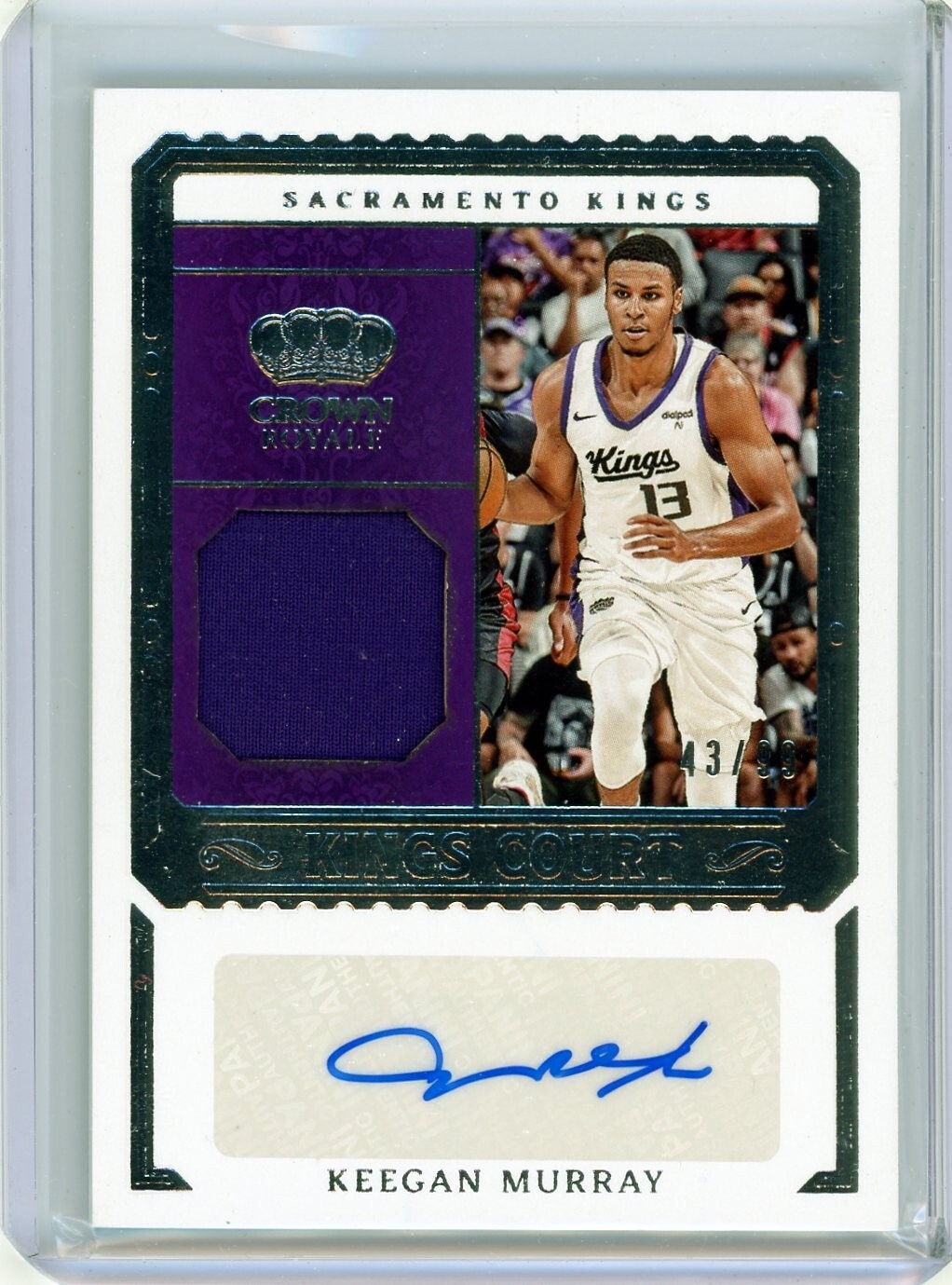 2023 Crown Royale Keegan Murray Kings Court Patch Auto #'d