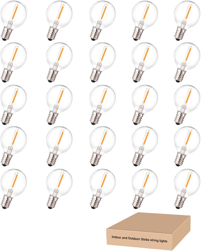 G40 Led Replacement Light Bulbs, 0.6W Shatterproof Globe Bulb Fits E12 Candelabr