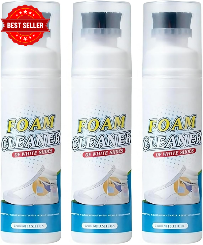 Shoe Cleaner – Makes Shoes Look like New in Minutes! Built-In Brush Head for Eas