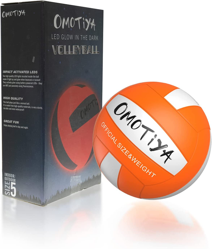 Glow in Dark LED Volleyball Night Ball for Kids & Teens