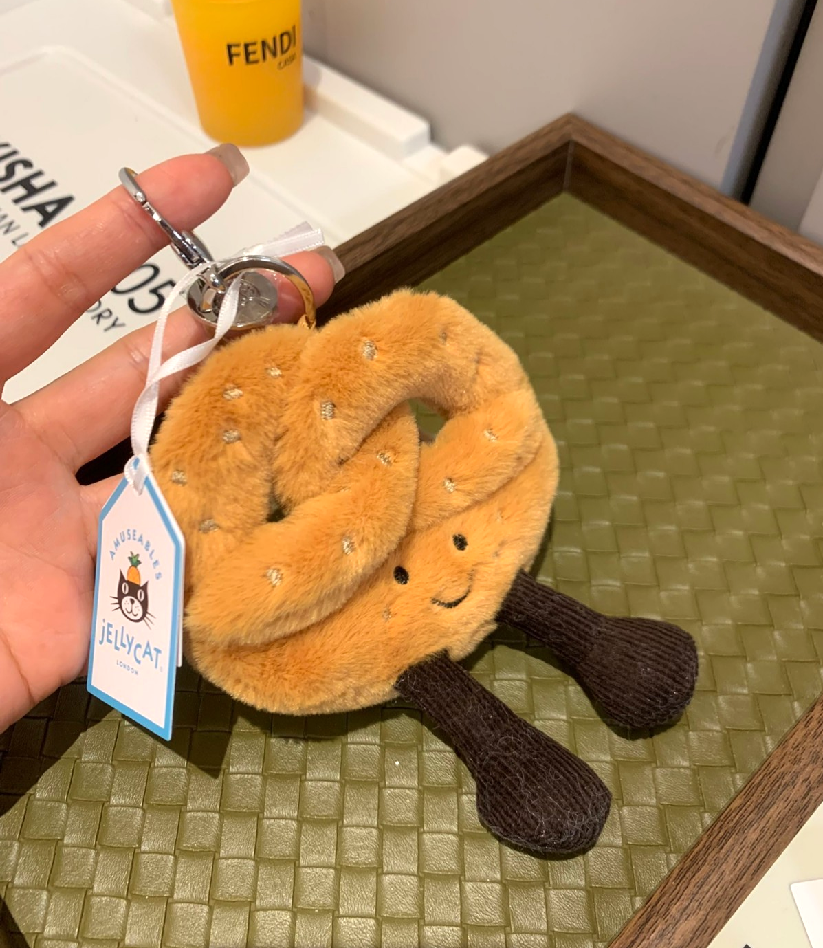 Jellycat Amuseable Pretzel Bag Charm – Plush Keychain | eBay