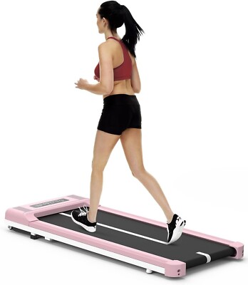 Walking Pad Treadmill Under Desk 2 in 1 Mini Treadmills W/ Bluetooth&Remote