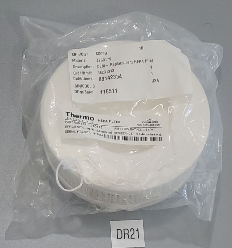 *new Sealed* Oem Thermo Scientific 760175 Hepa Filter 4 Cfm 99.97% + Warranty!