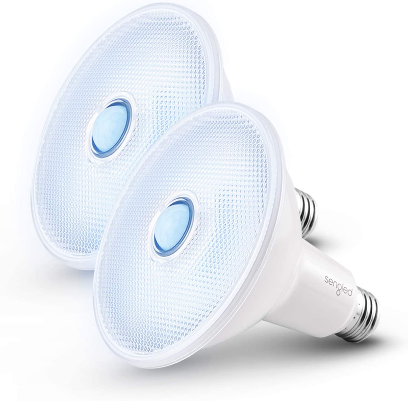 Motion Sensor Flood Light Bulbs, Dusk to Dawn LED Security Light E26 Base PAR38
