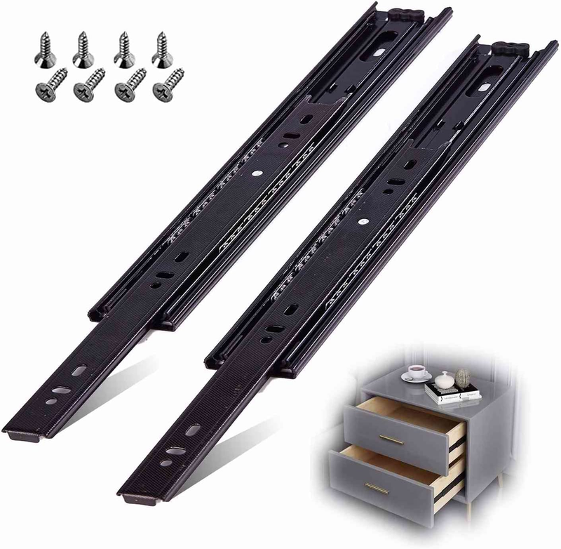 16 Inch 3 Fold Full Extension And Ball Bearing Drawer Slides