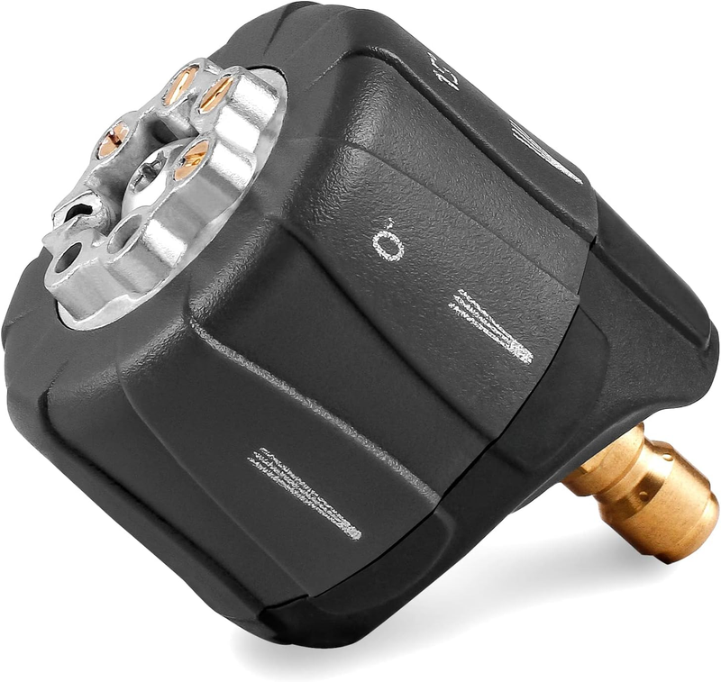 Pressure Washer Nozzle, 7-in-1 Quick Changeover Nozzle, Adjustable Pressure Wash