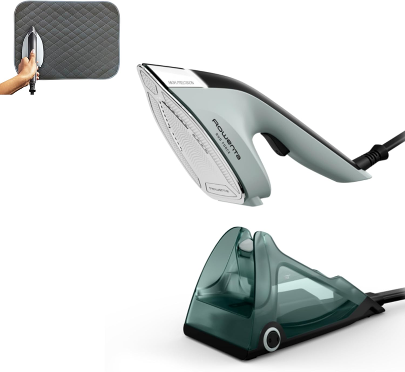 , 2-in-1 Duo Force Iron and Steamer for Clothes, 1700W Steam Iron, Stainless Ste