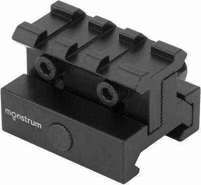 RISER MOUNT Picatinny Monstrum Lockdown Choose 3,5,7,13 Slot ADJUSTABLE HEIGHT