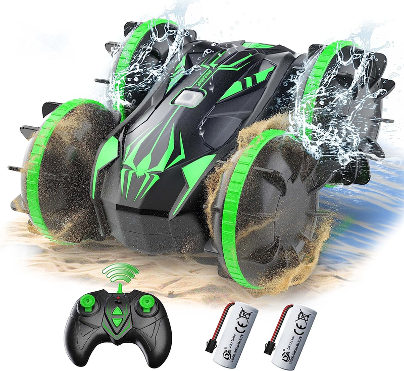 Amphibious Remote Control Car, 4WD 2.4Ghz Waterproof RC Car for Boys Age 6-12, A
