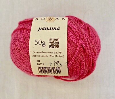 Rowan PANAMA yarn. Color 322 Carnation. 1 ball.  NEW. 