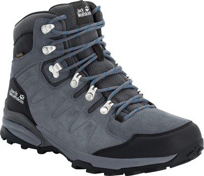 JACK WOLFSKIN JACK WOLFSKIN REFUGIO TEXAPORE MID-CUT SCHUHE HERREN GRAU/SCHWARZ - SCHUHE