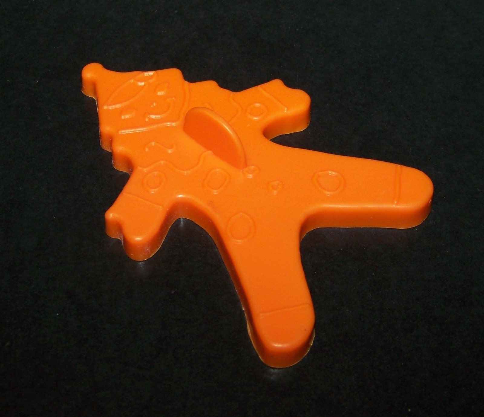 Vintage Clown Cookie Cutter Orange 3.25