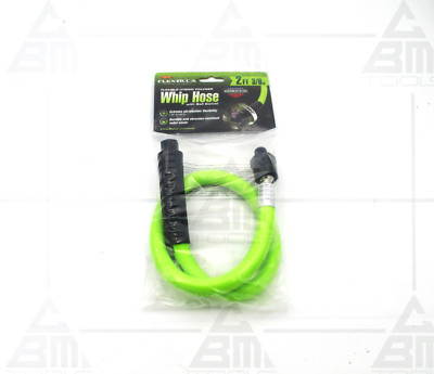Flexzilla HFZ3802YW2B 3/8'' x 2' Whip Hose with Ball Swivel, 1/4'' NPT