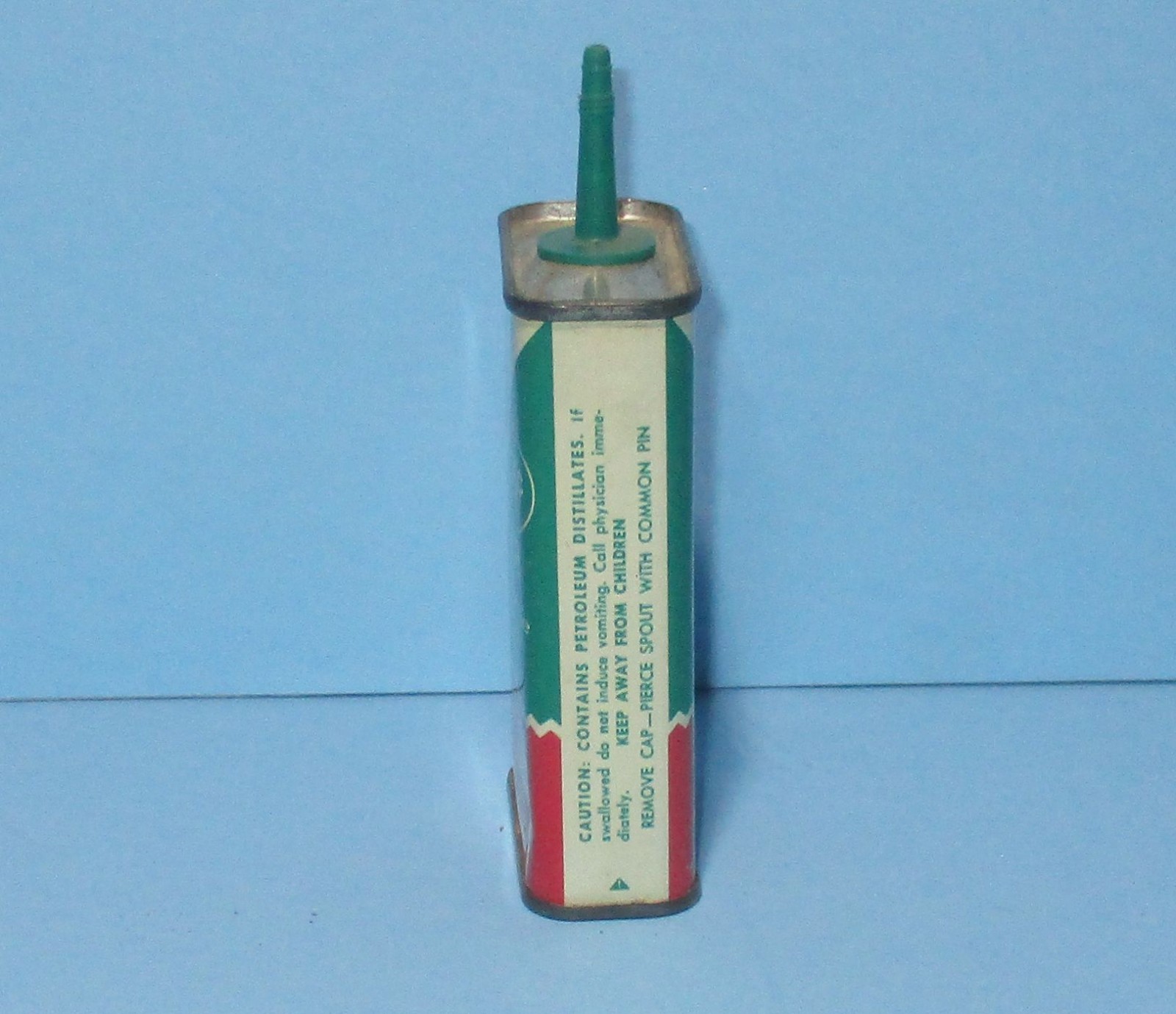 Vintage SINGER SEWING MACHINE OIL Tin Litho Metal Can Bottle 75c 4 oz USA