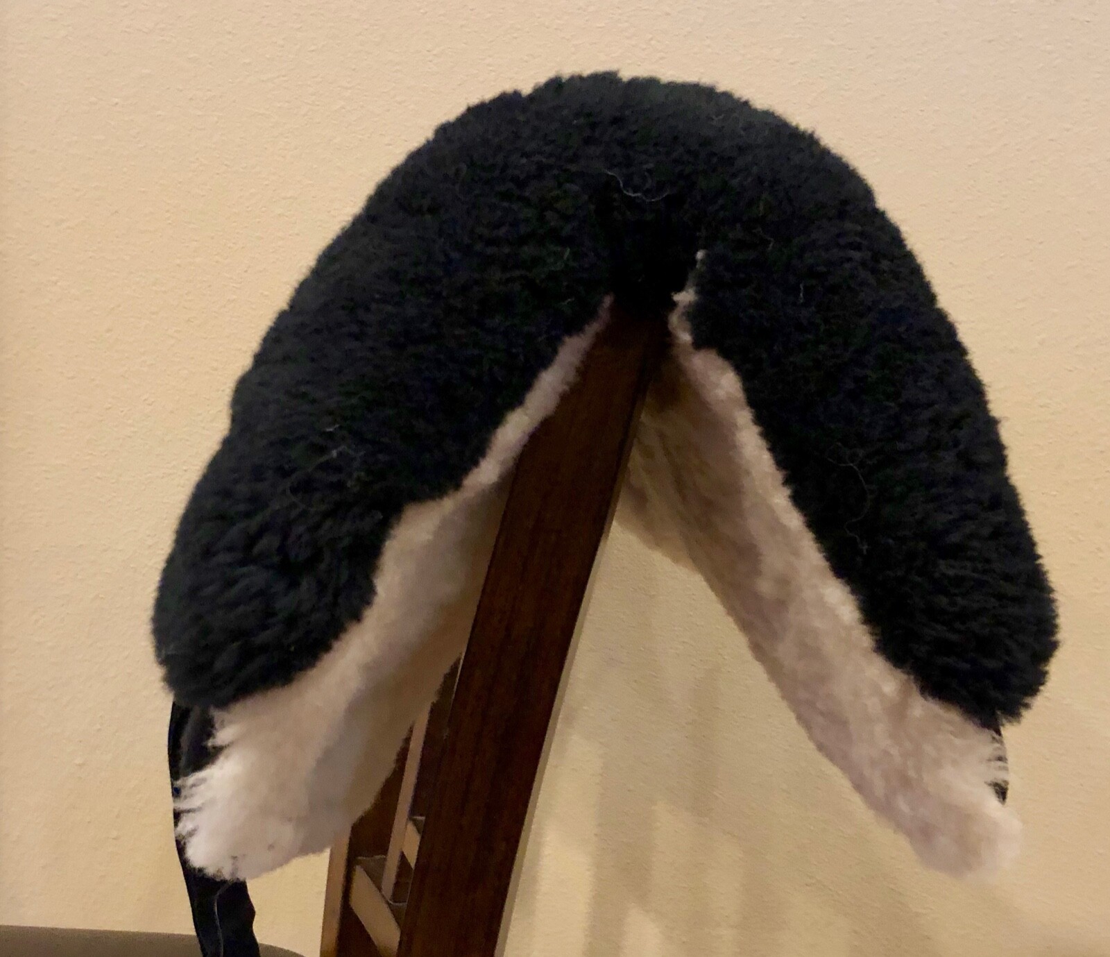 Mattes Gold Sheepskin Correction Half Pad - black medium - AP shimmable w/ shims