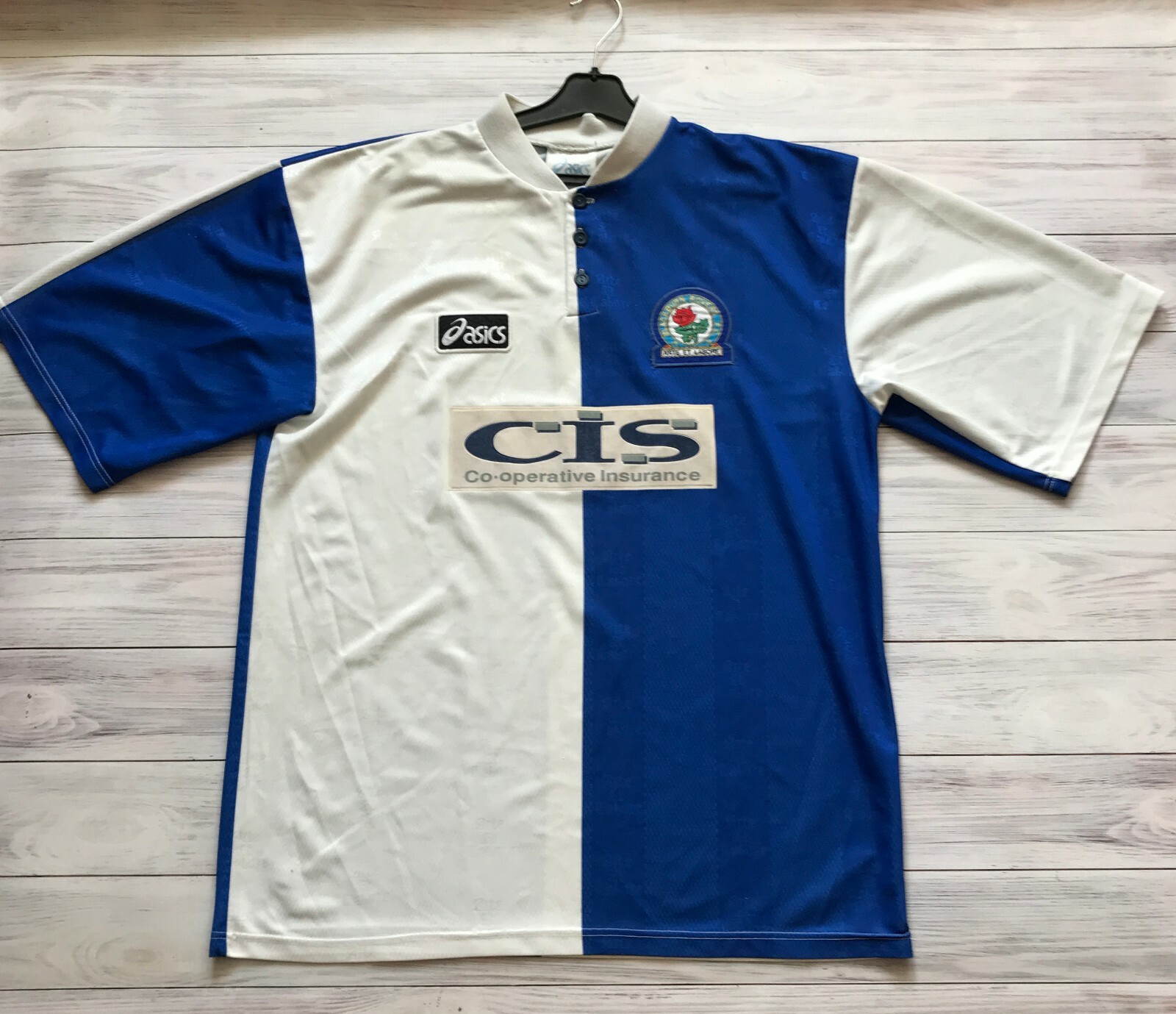 Blackburn Rovers 1996 - 1998 Home football shirt jersey