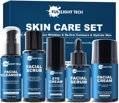 Gifts for Men,Mens anti Aging Skin Care Kit,Reduce Wrinkles & Hydrate Skin W/...