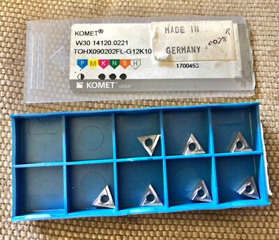 Komet W30 14120.0221 G12-K10 Inserts - QTY: 7