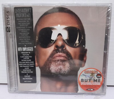 GEORGE MICHAEL - 2 CD SET - LISTEN WITHOUT PREJUDICE + MTV UNPLUGGED - SEALED