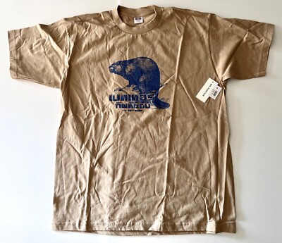 better gift shop TAN BEAVER souviner short sleeve tee shirt  XL  NEW
