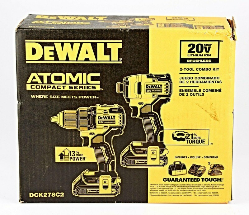 Dewalt dck278c2 atomic 20v deals