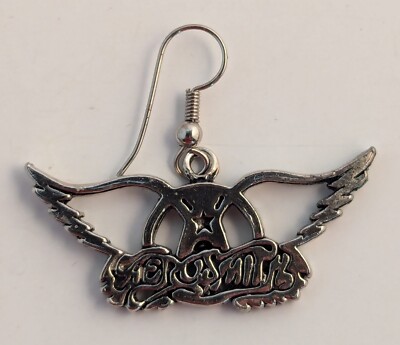 AEROSMITH Official Aero Force One Fan Club Dangle Earring (1) Wings Logo