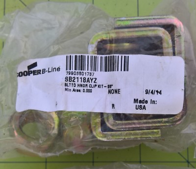 SB2118AYZ COOPER B-LINE SLOTTED CABLE RUNWAY SUPPORT KIT 1.5'' H 5/8''-11 ATR Zinc