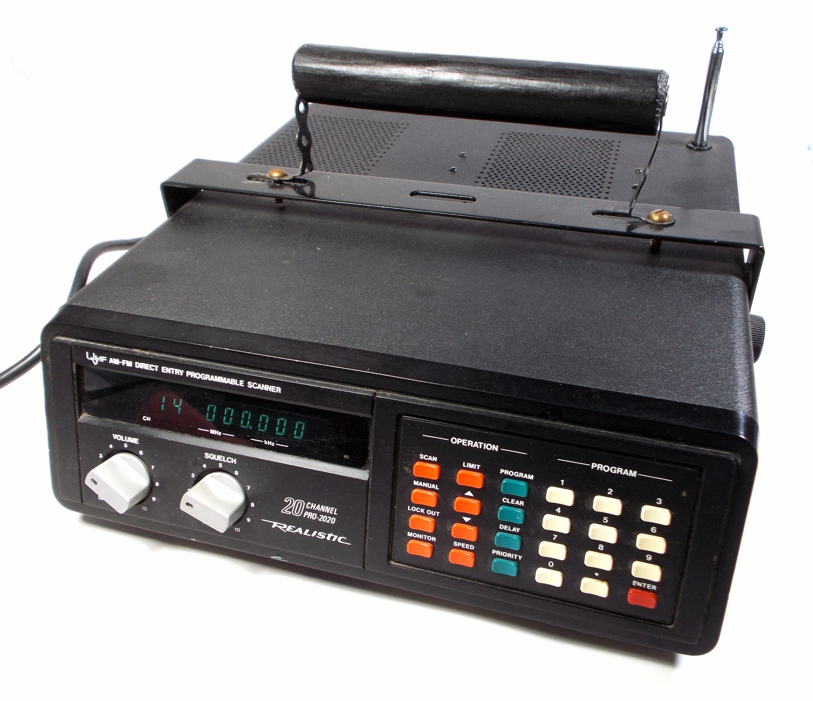 AM/FM Direct Entry Programmable Scanning Receiver Realistic Pro-2020 & op/Manual
