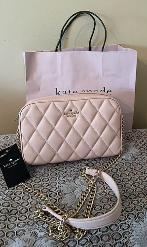 【kate spade】 Carey Mini Camera キルティング バッグ 送料込! Kate Spade Carey Medium Handbag: Mini Black Quilted Smooth