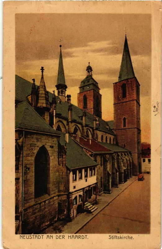 Cpa Ak Neustadt Stifts-Kirche Germany (897876)