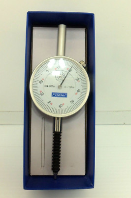 Fowler 1'' Range, 0-100 Dial Reading, 0.001'' Graduation Dial Drop Indicator 
