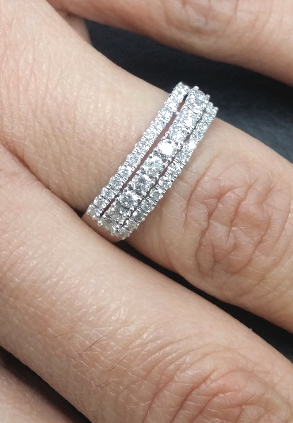 Pre-owned Handmade Deal 0.75 Ctw Natural Round Diamond Engagement Wedding Band In 14k Gold. In White