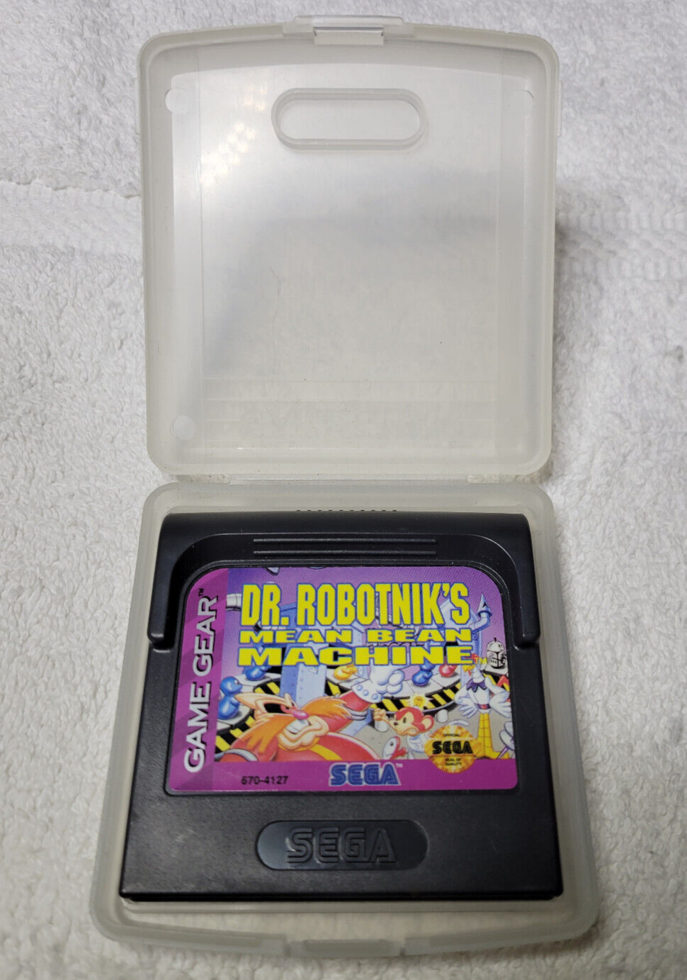 Dr. Robotnik's Mean Bean Machine (Sega Game Gear, 1993) Cart Only + Case
