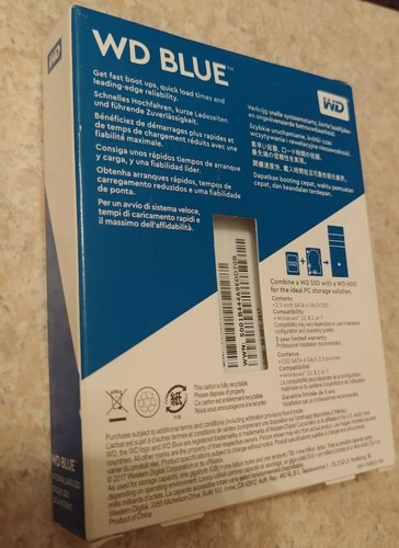 NEW - Western Digital WD Blue 500gb SSD Solid State Drive - Laptop / PC - FAST