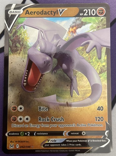 Aerodactyl V - Lost Origin 092/196 - NM - Pokemon TCG | eBay