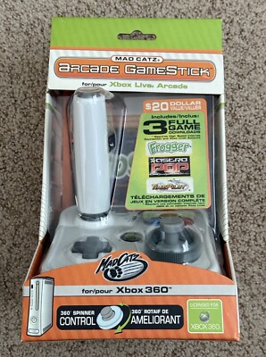 MAD CATZ Xbox Live Arcade Gamestick for Xbox 360 USB White  - BRAND NEW SEALED