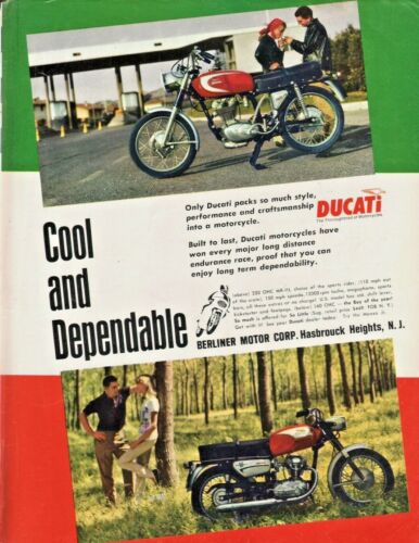 1968 Ducati 250 OHC Mk III - Vintage Motorcycle Ad
